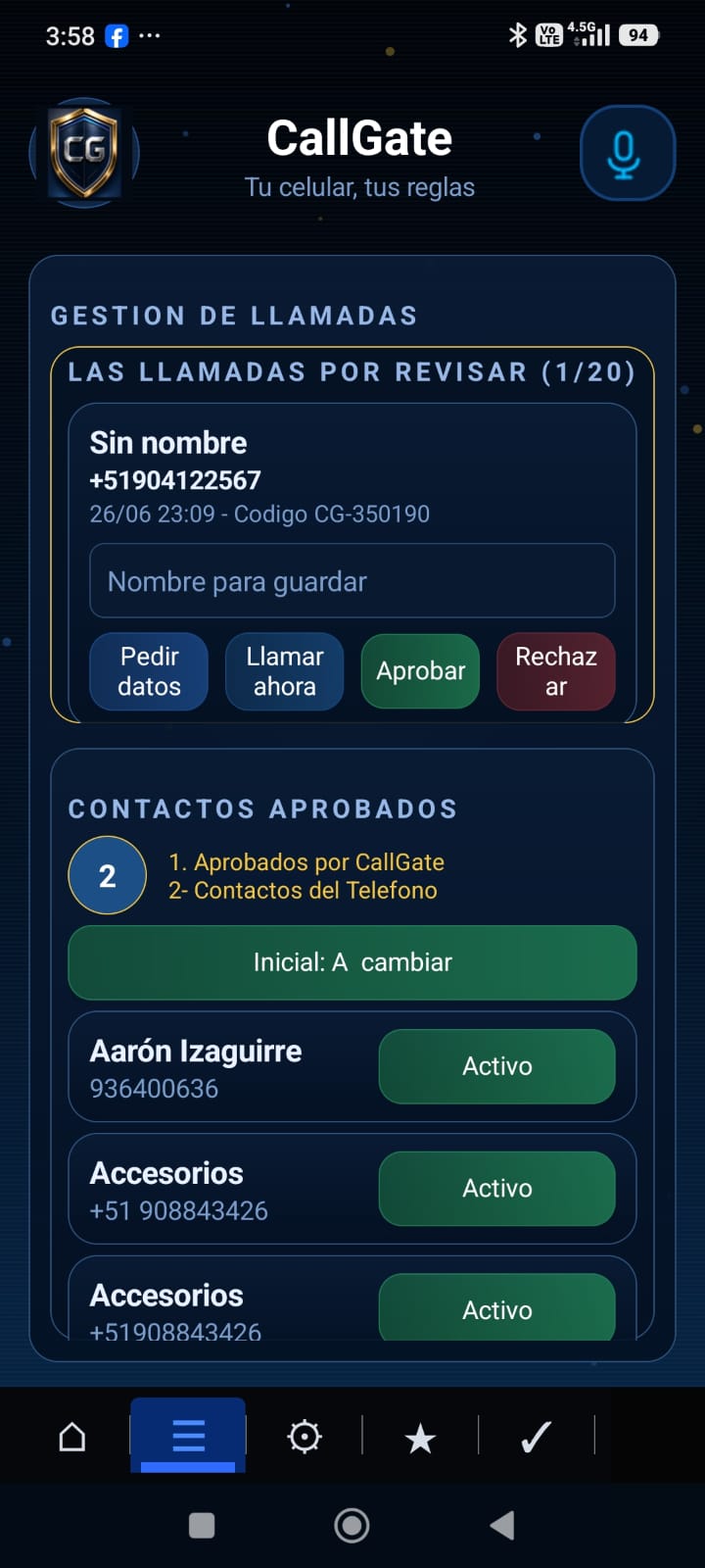 Configuración de CallGate