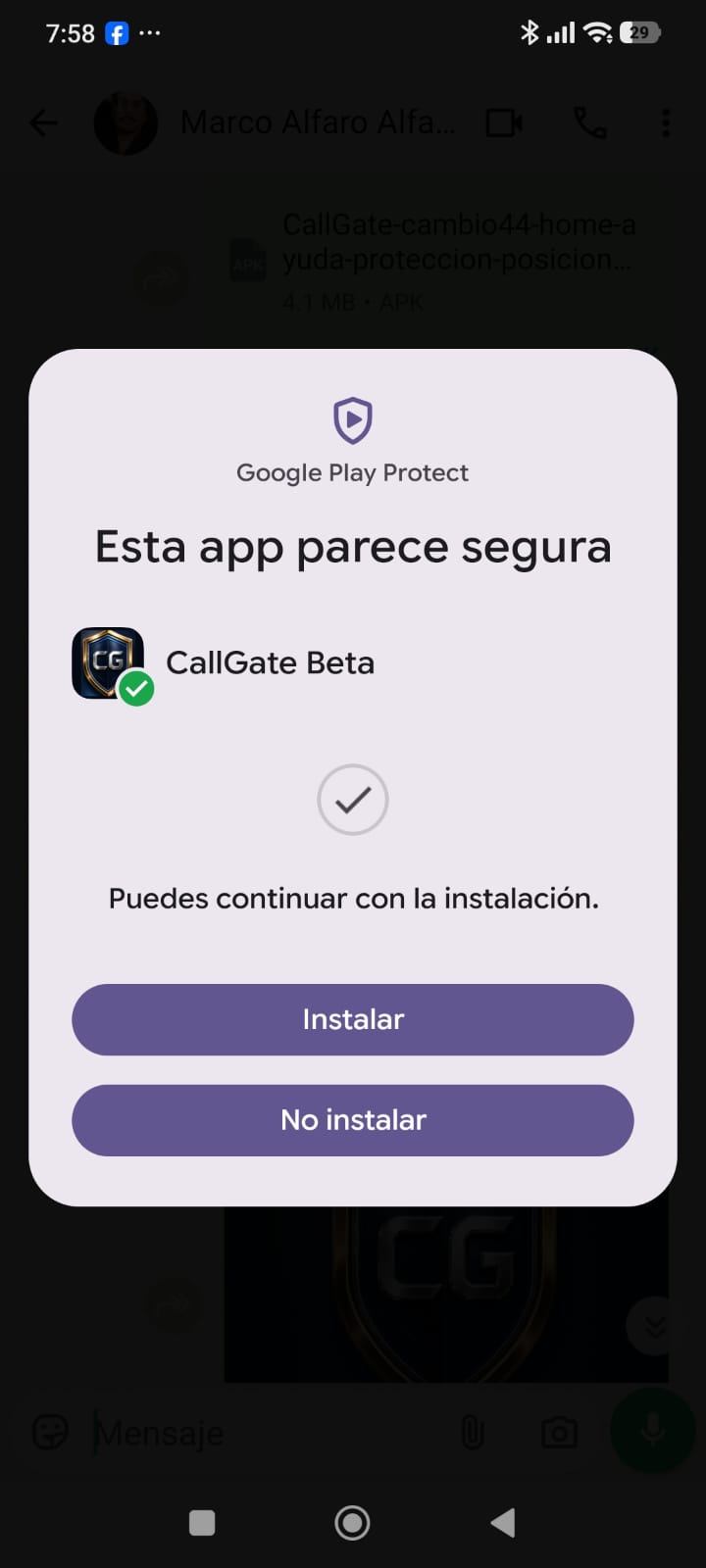 App parece segura