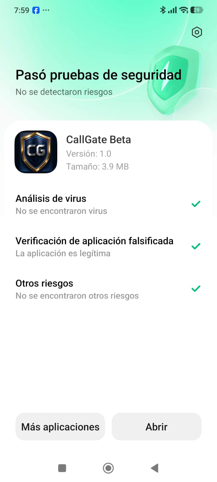 Pasó seguridad